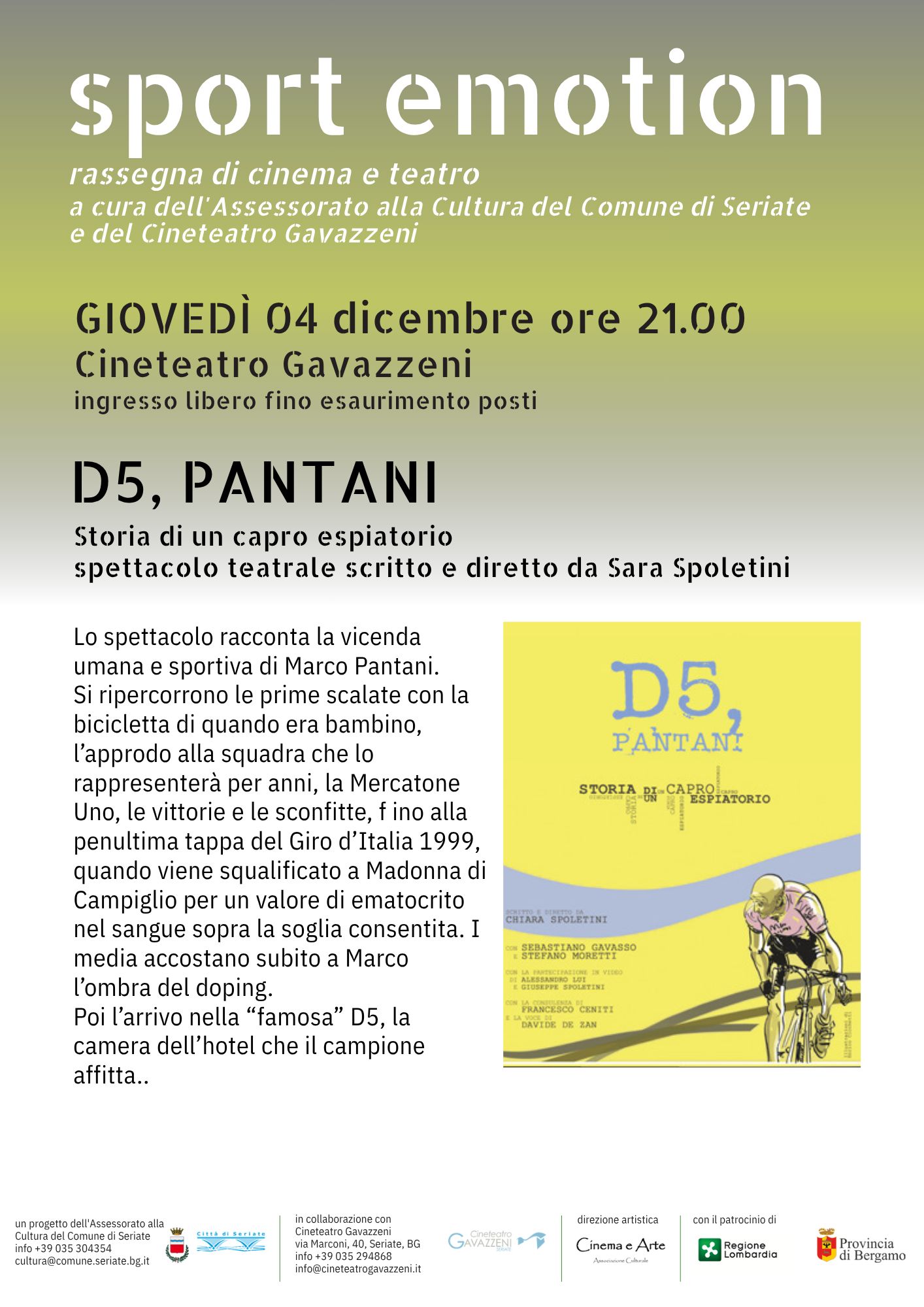 D5 Pantani - Locandina